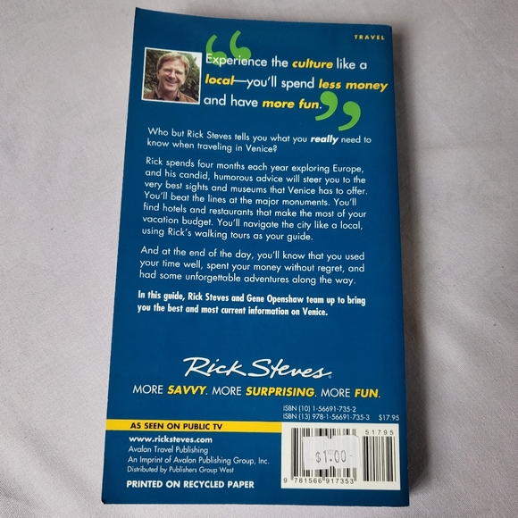 Rick Steves' Venice 2006 paperback travel guidebook EUC - Picture 2 of 3